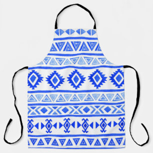 Waterverf etnische Azteken, geometrisch patroon. Schort