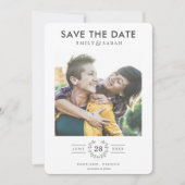 Waterverf Eucalypt LGBTQ sparen de Datum met Foto Save The Date (Voorkant)