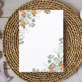 Waterverf Eucalypt Wild One Giraffe Baby shower Kaart