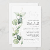 Waterverf Eucalyptus 60 jaar Kaart (Voorkant / Achterkant)