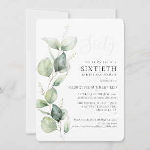 Waterverf Eucalyptus 60 jaar Kaart