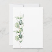 Waterverf Eucalyptus 60ste verjaardagsfeest Kaart (Achterkant)