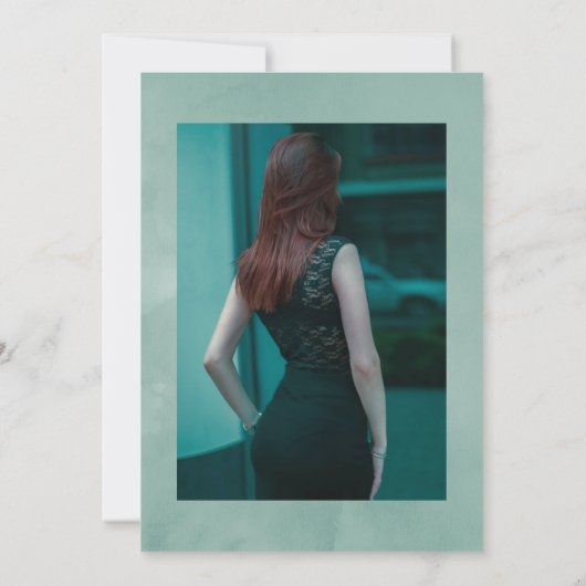 Waterverf Eucalyptus Anemone Kaart (Achterkant)