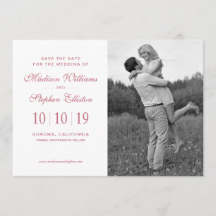 Waterverf   Eucalyptus & Anemoon - Bewaar de datum Save The Date