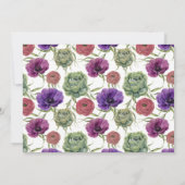 Waterverf | Eucalyptus & Anemoon - Bewaar de datum Save The Date (Achterkant)