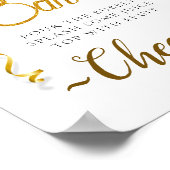 Waterverf Eucalyptus Baby shower Mimosa Bar Poster (Hoek)