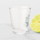 Waterverf Eucalyptus Bachelorette Partij Groen Shot Glas (Links)