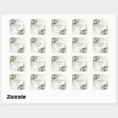 Waterverf Eucalyptus Bedankt Stickers Boho (Vel)