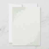 Waterverf Eucalyptus Beer Modern Baby shower Kaart (Achterkant)