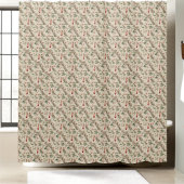 Waterverf Eucalyptus Berry Botanische Kerst Douchegordijn