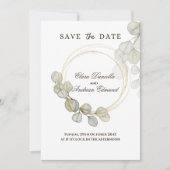 Waterverf Eucalyptus Bewaar de datum (Voorkant)