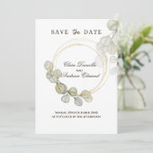 Waterverf Eucalyptus Bewaar de datum (Staand voorkant)