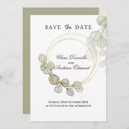 Waterverf Eucalyptus Bewaar de datum