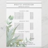 Waterverf Eucalyptus biedt geen prijs en services Flyer (Voorkant)