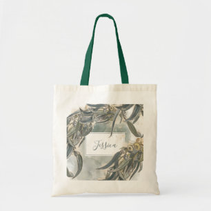 Waterverf Eucalyptus blaast groen bridesmaid Tote Bag