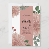 Waterverf Eucalyptus Bladbloem Save The Date (Voorkant)