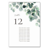 Waterverf Eucalyptus Bladeren Bruiloft Kaart (Achterkant)