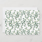 Waterverf Eucalyptus Bladpatroon - Save the Date (Achterkant)