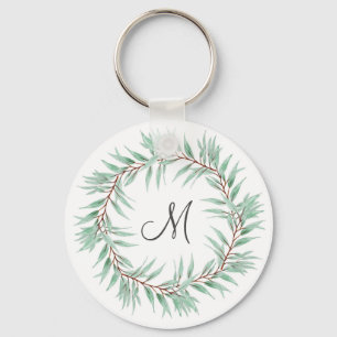 Waterverf Eucalyptus blauw adem Sleutelhanger