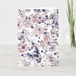 Waterverf Eucalyptus Blauwe Bes Botanische Kunst L Kaart