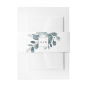 Waterverf Eucalyptus Bloom Invitation Belly Band Uitnodigingen Wikkel (Voorkant Voorbeeld)