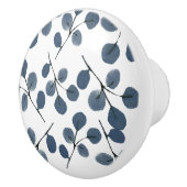 Waterverf Eucalyptus Blue Botanische hand geschild Keramische Knop (Rechts)