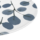 Waterverf Eucalyptus Blue Botanische hand geschild Snijplank (Hoek)