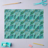 Waterverf Eucalyptus Blue River Leaves Tissuepapier (Craft)