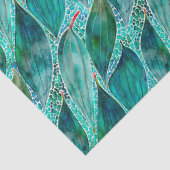 Waterverf Eucalyptus Blue River Leaves Tissuepapier (Detail)