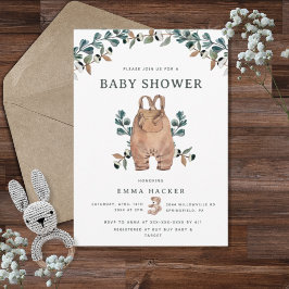 Waterverf Eucalyptus Boho Baby shower Kaart
