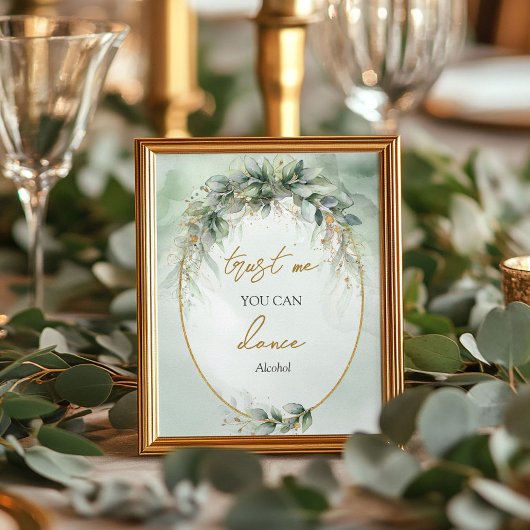 Waterverf eucalyptus boho Vertrouw me dat je kunt  Poster