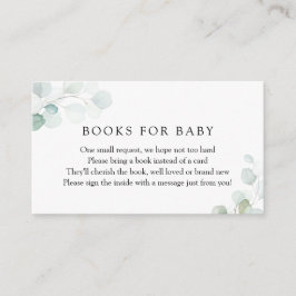 Waterverf Eucalyptus Books for Baby Request Enclo Informatiekaartje