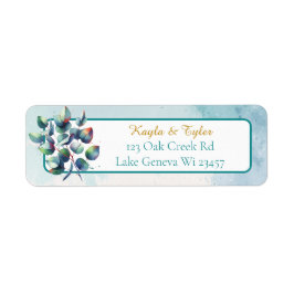 Waterverf Eucalyptus Botanical Greenery Wedding Etiket