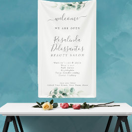 Waterverf Eucalyptus botanisch goudblad Spandoek