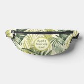 Waterverf Eucalyptus Botanische bladeren Patroon Heuptasje (Liggend)