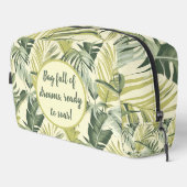 Waterverf Eucalyptus Botanische bladeren Patroon Toilettasje (Rechterhoek)