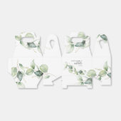 Waterverf Eucalyptus Botanische Bruidsdouche Bedankdoosjes (Uitgevouwen)