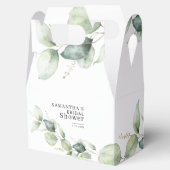 Waterverf Eucalyptus Botanische Bruidsdouche Bedankdoosjes (Geopend)