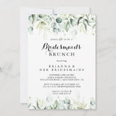 Waterverf Eucalyptus Bridesmaids Brunch Shower Kaart (Voorkant)