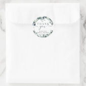 Waterverf Eucalyptus Bruidsfeest Dank Je Wel Ronde Sticker (Tas)