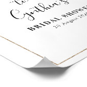 waterverf eucalyptus bruidsfeest welkomstbord poster (Hoek)