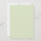 Waterverf Eucalyptus Bruidsuitnodiging | Wit Kaart (Achterkant)