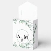 Waterverf eucalyptus bruiloft bedankdoosjes (Geopend)