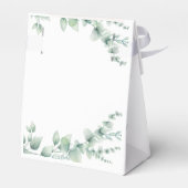 Waterverf eucalyptus bruiloft bedankdoosjes (Achterkant)