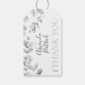 Waterverf eucalyptus bruiloft dank u Labels Cadeaulabel (Achterkant)