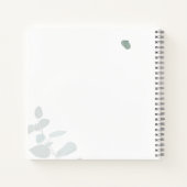 Waterverf Eucalyptus bruiloft gastenboek Notitieboek (Achterkant)
