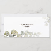 Waterverf Eucalyptus bruiloft geplaatst Kaart (Voorkant)