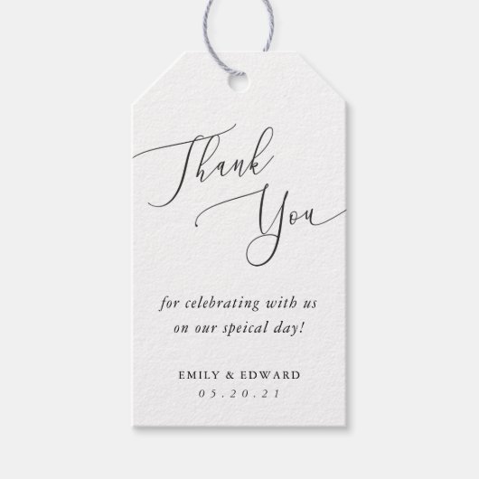 Waterverf Eucalyptus bruiloft gunst Labels Cadeaulabel (Voorkant)