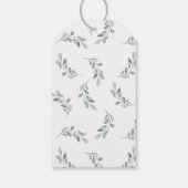 Waterverf Eucalyptus bruiloft gunst Labels Cadeaulabel (Achterkant)