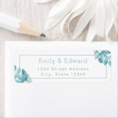 Waterverf eucalyptus bruiloft retour adres etiket (Insitu)